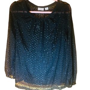 Liz Claiborne Gray Tunic Top